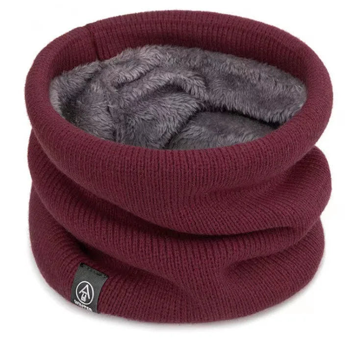 Fashion Women Knitted Scarf Solid Cashmer Like Winter Snood Scarves Lady Warm Wool Fur Thick Unisex Men Neck Scarfs Ring