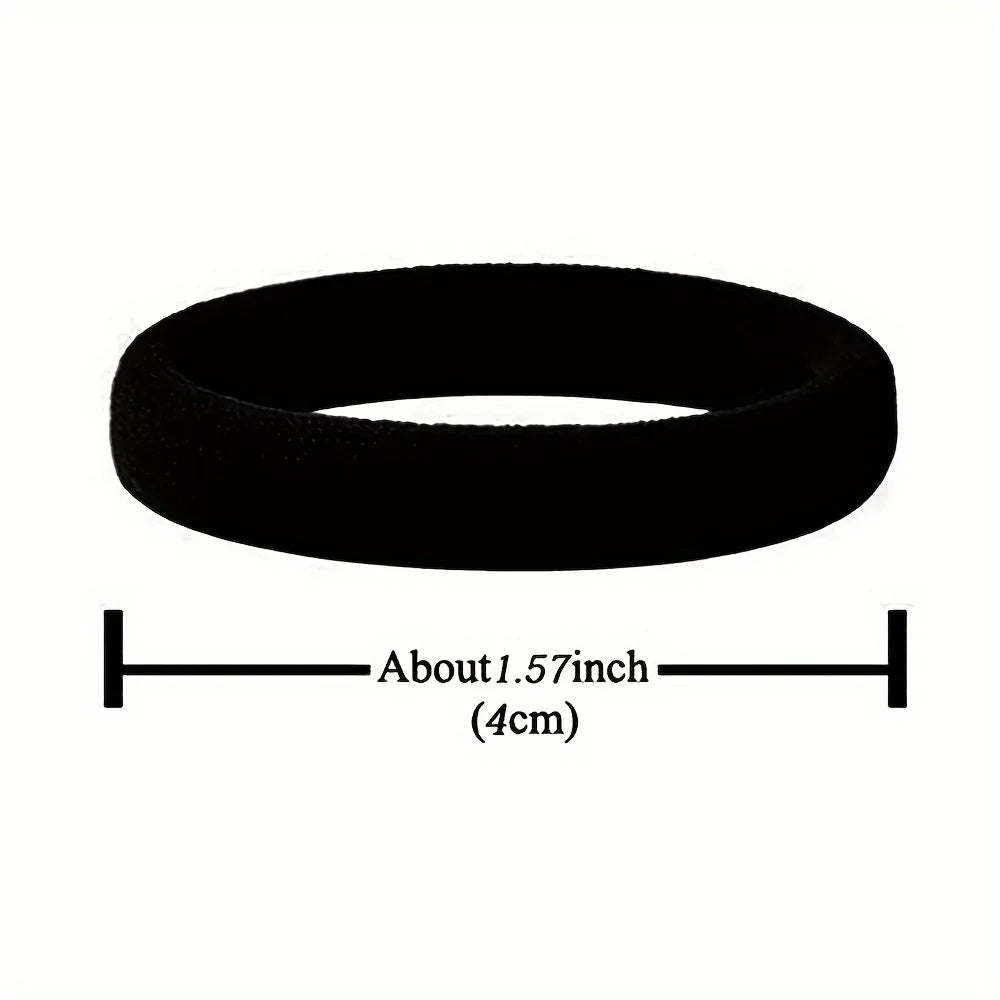 50/100 black hair clips, suitable for girls. | High-elasticity hair bands, hair tie holders, ponytail fasteners, and accessories