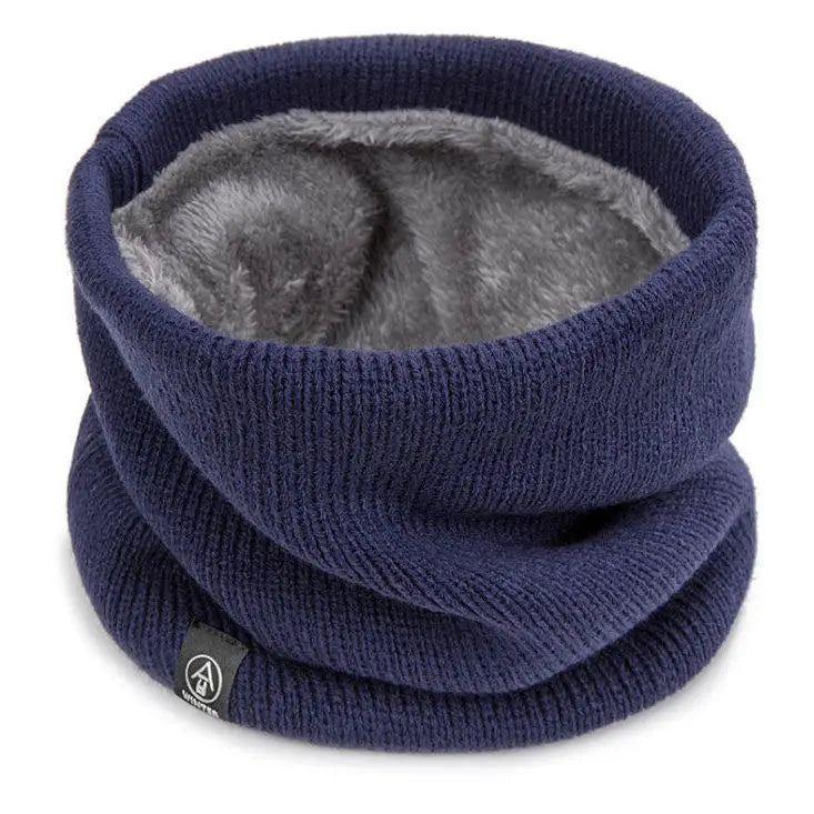 Fashion Women Knitted Scarf Solid Cashmer Like Winter Snood Scarves Lady Warm Wool Fur Thick Unisex Men Neck Scarfs Ring
